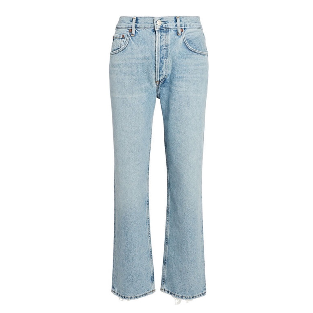 Agolde Ripley High-Rise Straight-Left Jeans in Riptide 26”